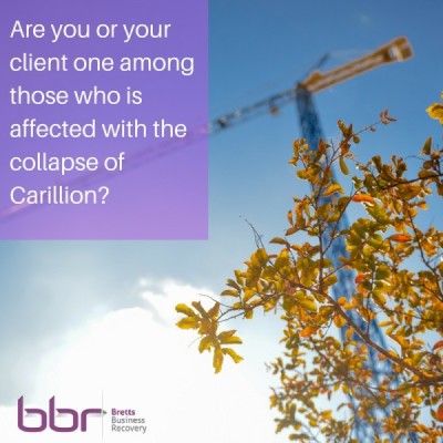 Are you or your client one among those who is affected with the collapse of Carillion?